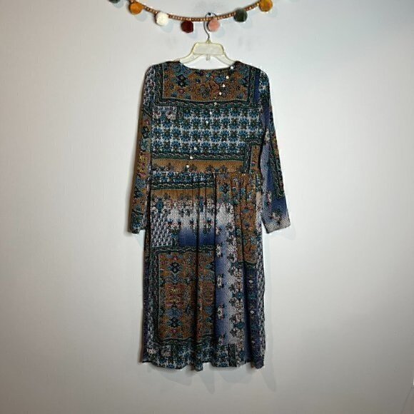 Zara patterned mosaic midi dress - Picture 6 of 6
